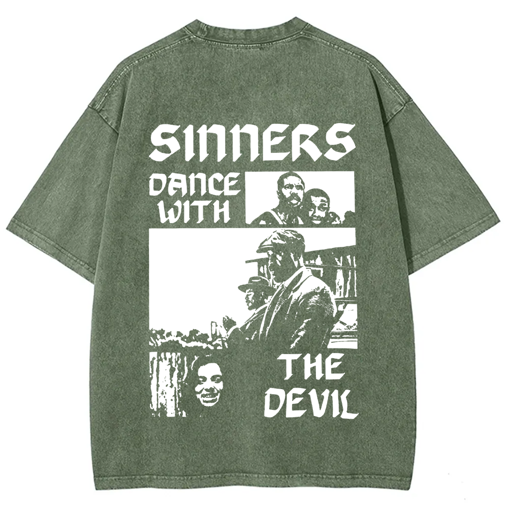 Unisex Vintage  Sinners Horror Movie t-Shirt