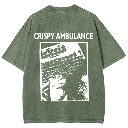 Unisex Vintage Crispy Ambulance Band t-Shirt