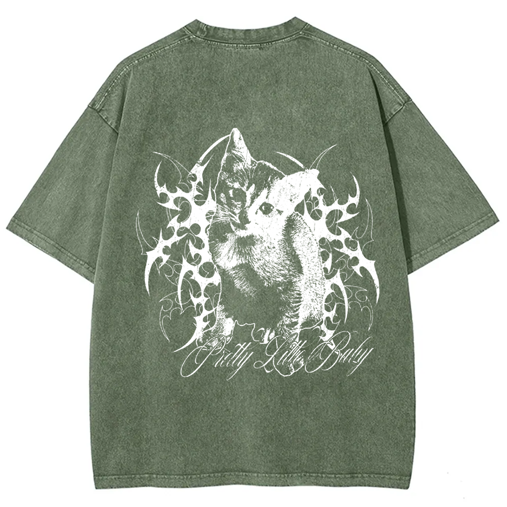 Unisex Vintage Pretty Little Cat t-Shirt