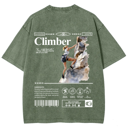 Climber Unisex Fit Washed T-Shirt