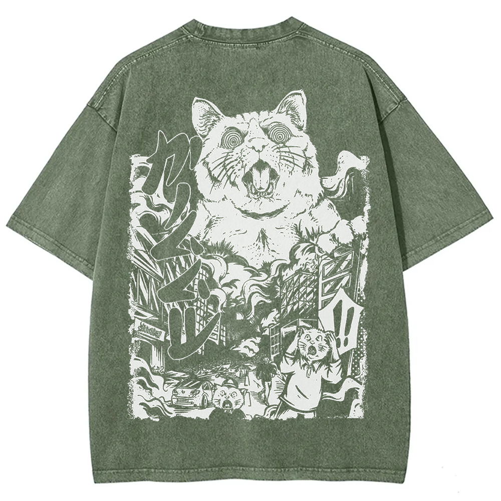 Unisex Vintage Monster Cat t-Shirt