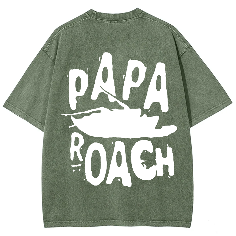 Unisex Vintage Papa Roach Rock Band t-Shirt
