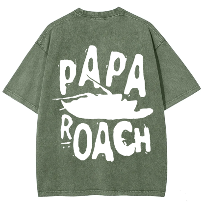 Unisex Vintage Papa Roach Rock Band t-Shirt