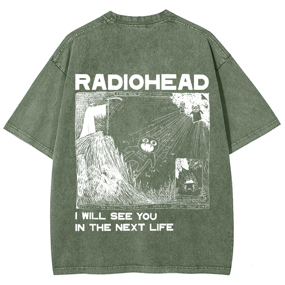Unisex Vintage  Radiohead Band t-Shirt