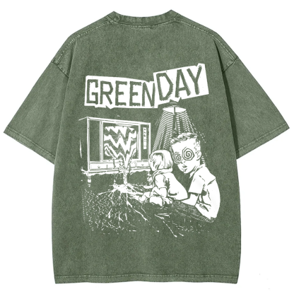 Unisex Vintage Green Day Band t-Shirt