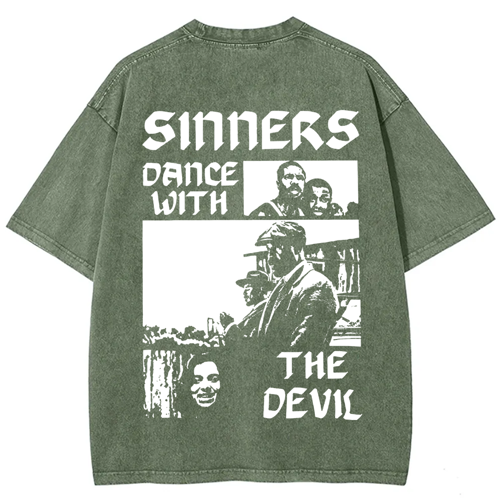Unisex Vintage Sinners Horror Movie t-Shirt