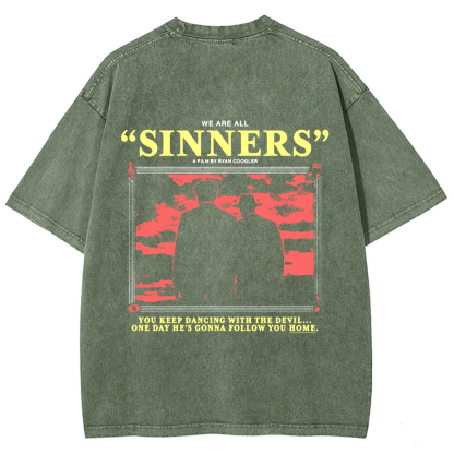 Unisex Vintage Sinners Horror Movie t-Shirt