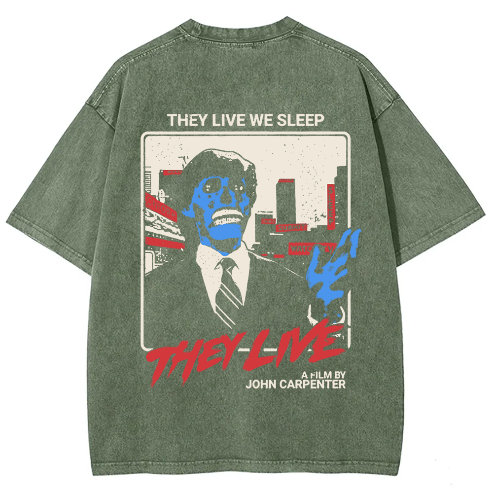 Unisex Vintage They Live horror movie  t-Shirt