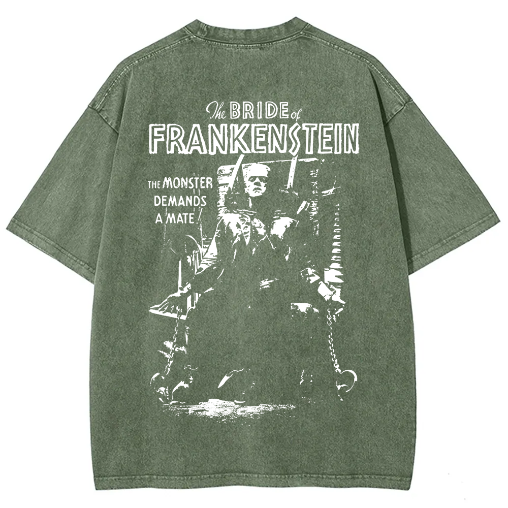 Unisex Vintage Bride of Frankenstein Horror Movie t-Shirt