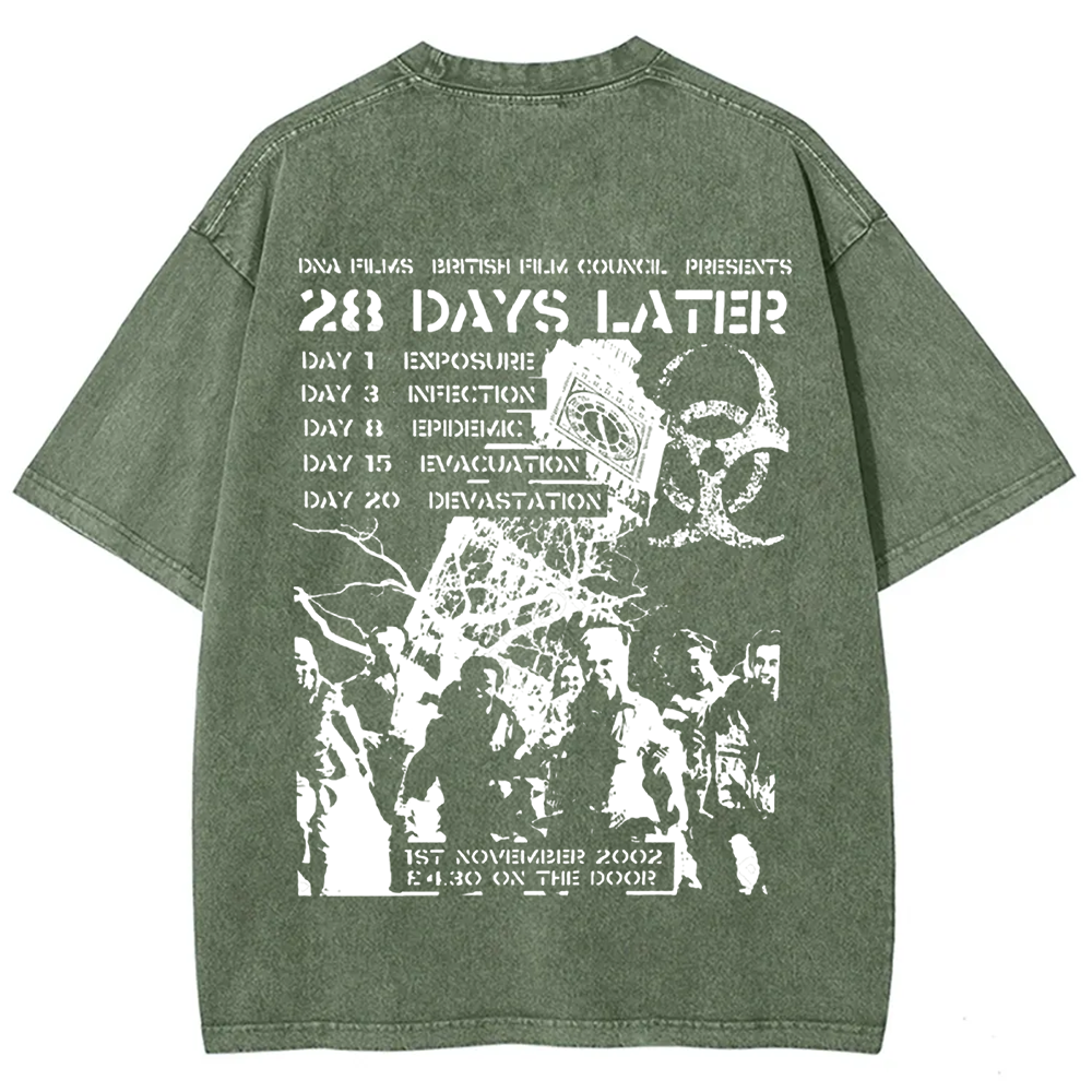 Unisex Vintage 28 Days Later Horror Movie  t-Shirt