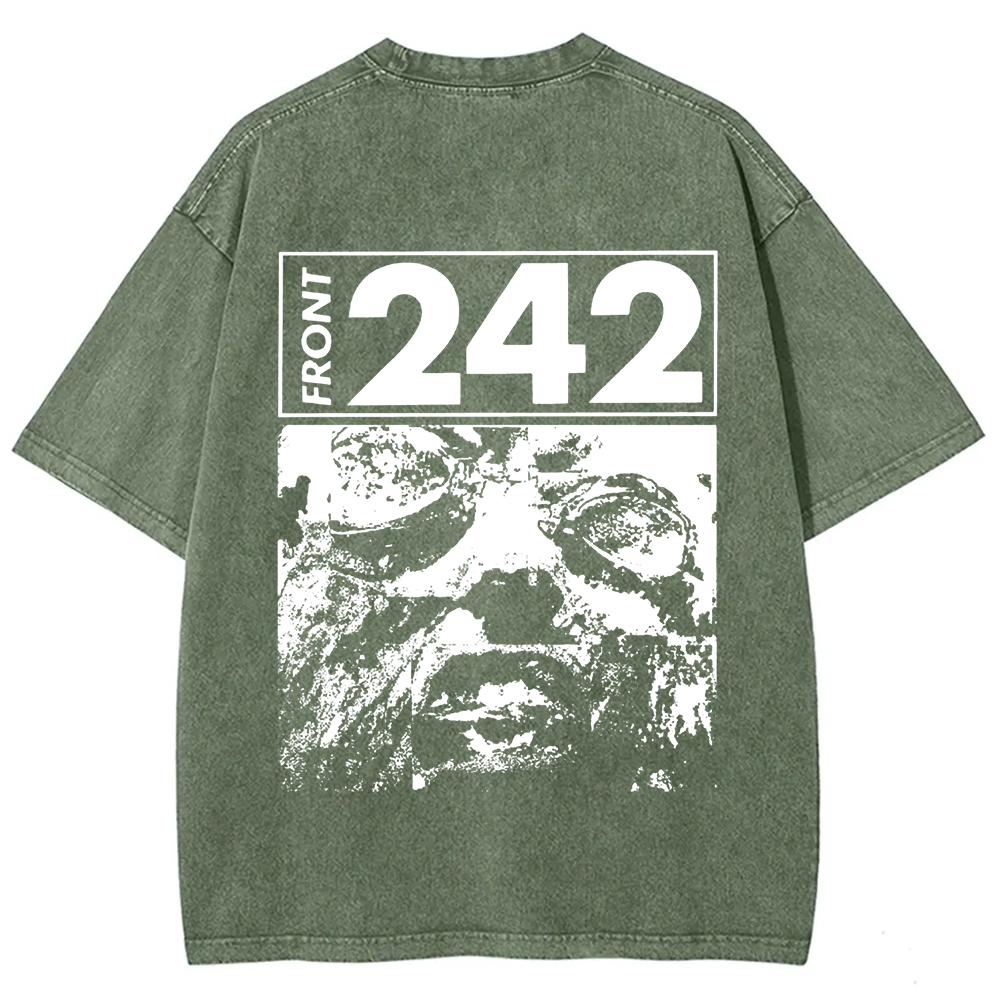 Unisex Vintage  Front 242 Rock Band  t-Shirt