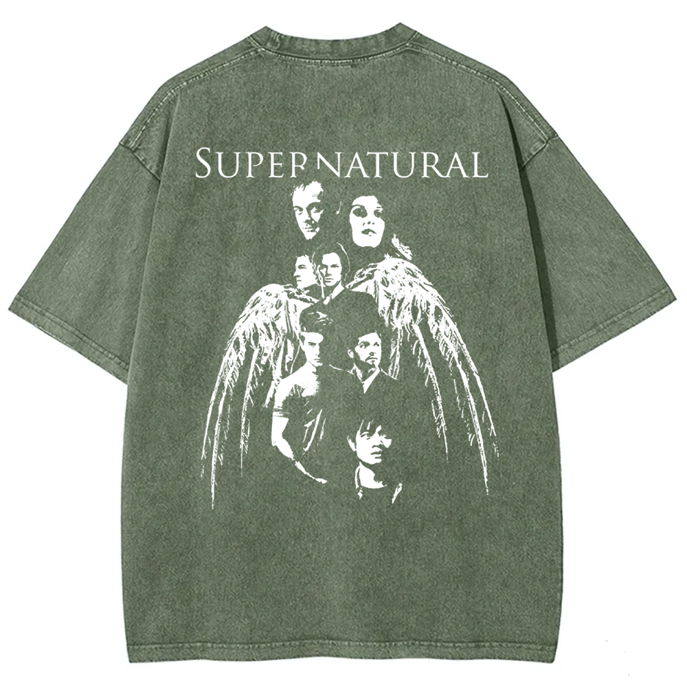 Unisex Vintage Supernatural TV Series t-Shirt