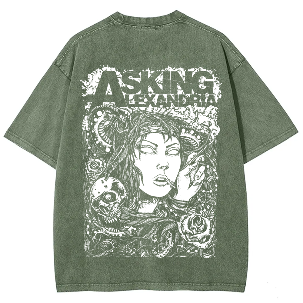 Unisex Vintage Asking Alexandria Band t-Shirt