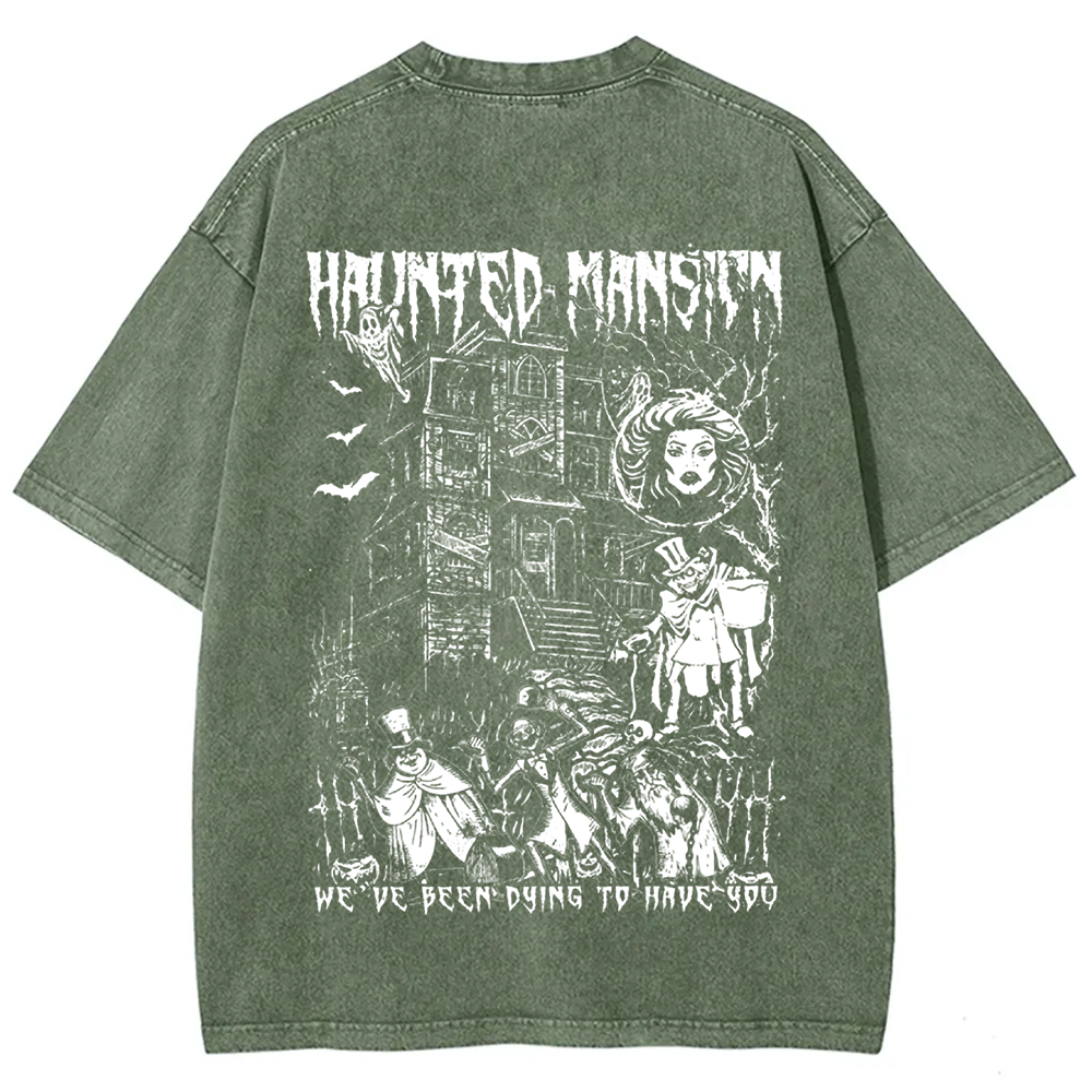 Unisex Vintage  Haunted Mansion Horror Movie t-Shirt