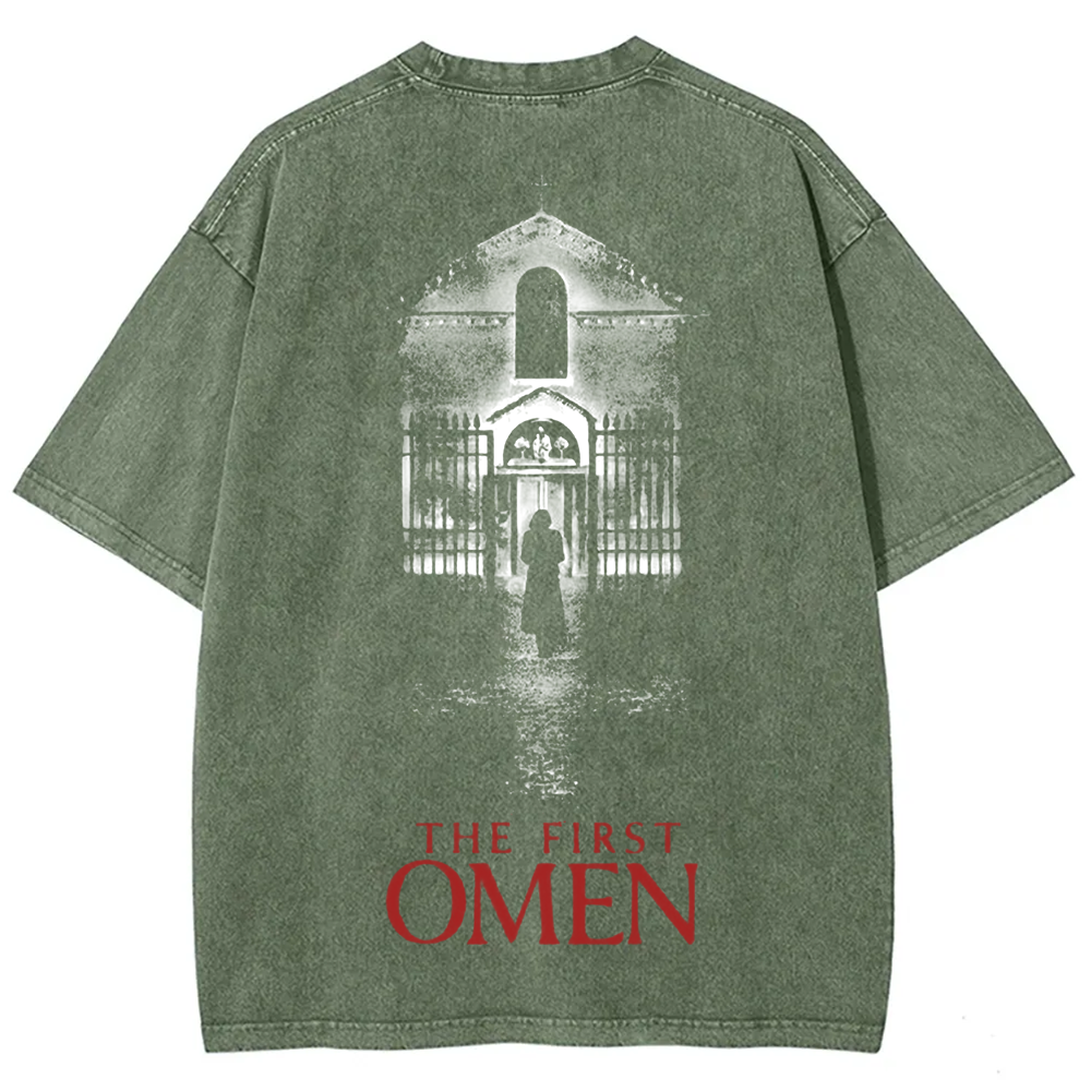 Unisex Vintage The Firts Omen Horror Movie  t-Shirt