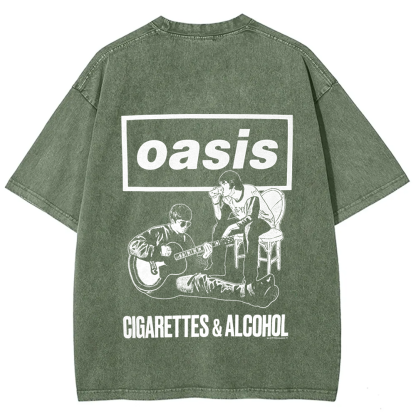 Unisex Vintage Oasis Band t-Shirt