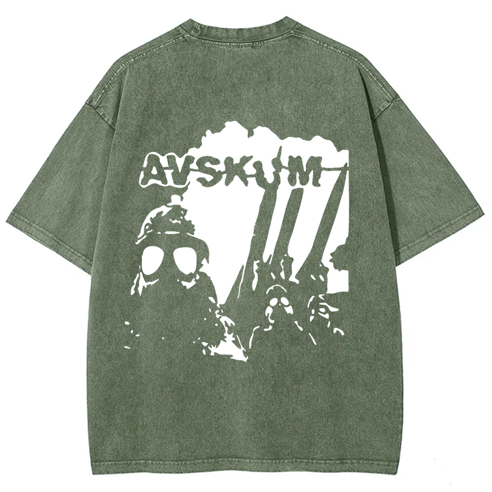 Unisex Vintage Avskum Punk Band  t-Shirt