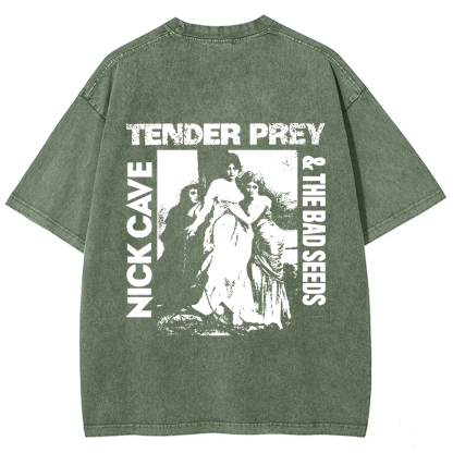 Unisex VintageNick Cave and the Bad Seeds Band Tender Prey Music t-Shirt