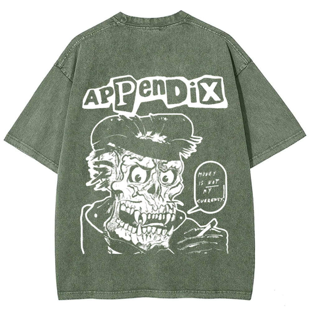 Unisex Vintage Appendix Rock Band  t-Shirt