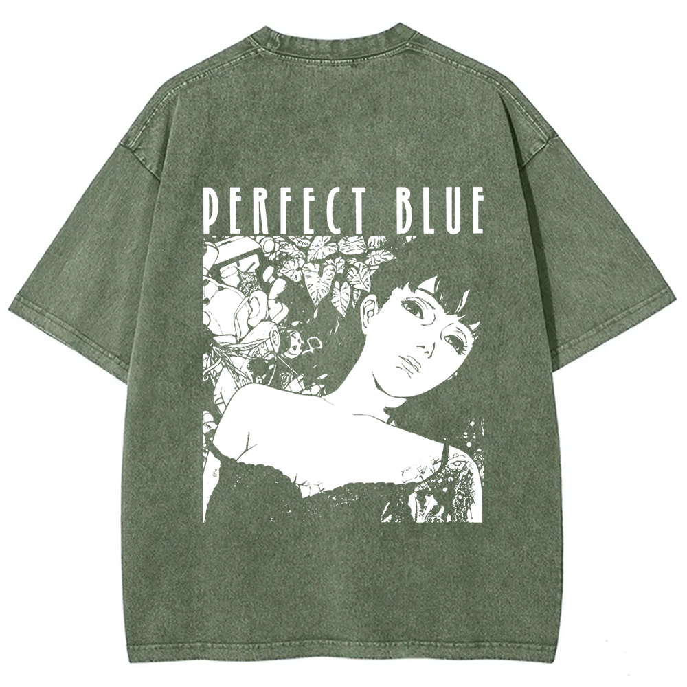 Unisex Vintage  Perfect Blue Horror Movie  t-Shirt