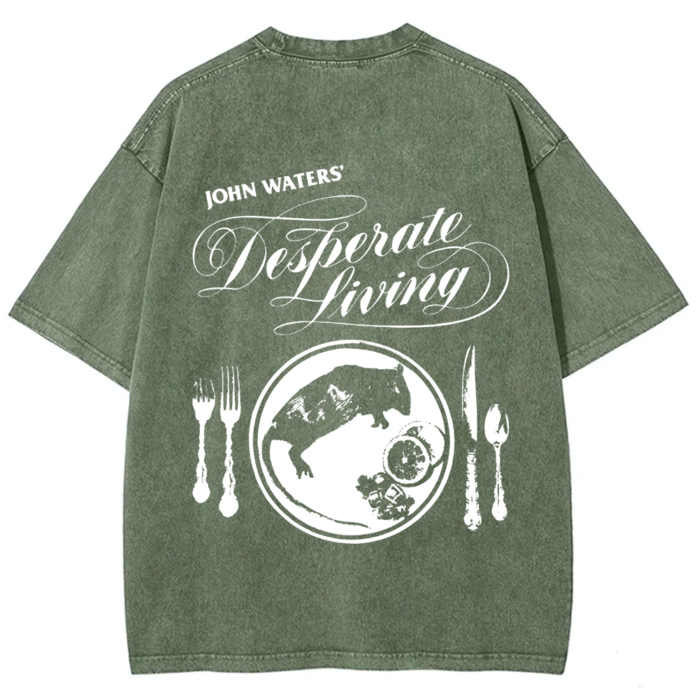 Unisex Vintage  Desperate Living Horror Movie t-Shirt