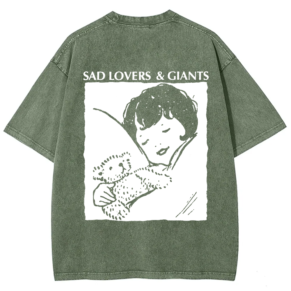 Unisex Vintage  Sad Lovers & Giants Rock Band t-Shirt