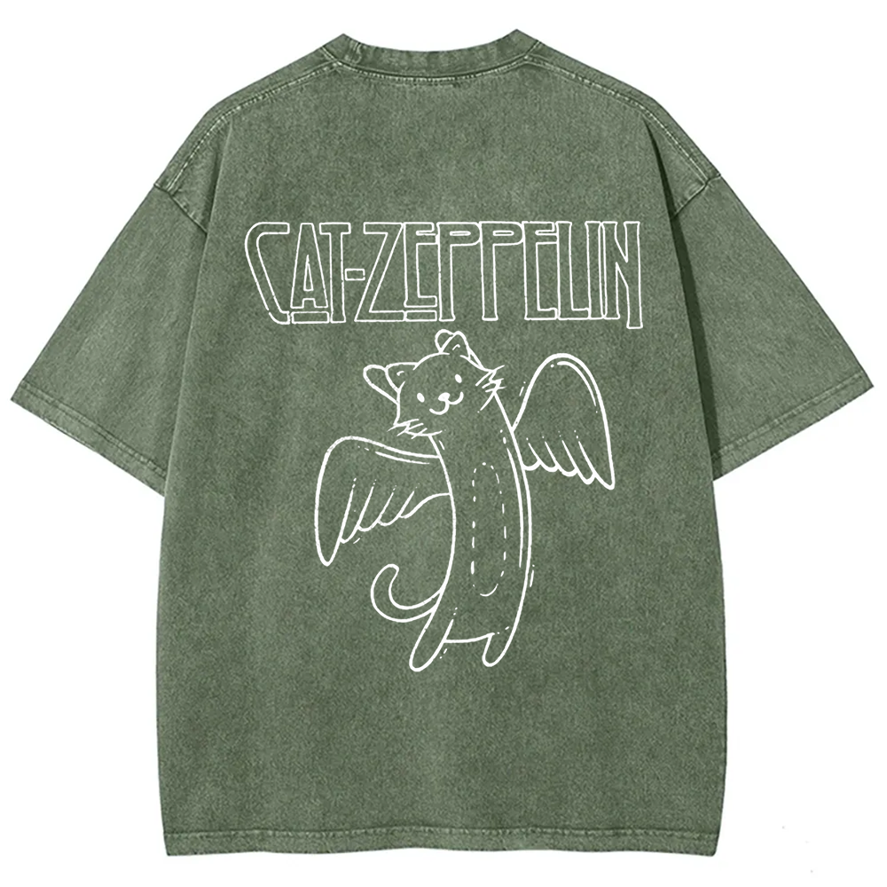 Unisex Vintage Cat Zeppelin t-Shirt