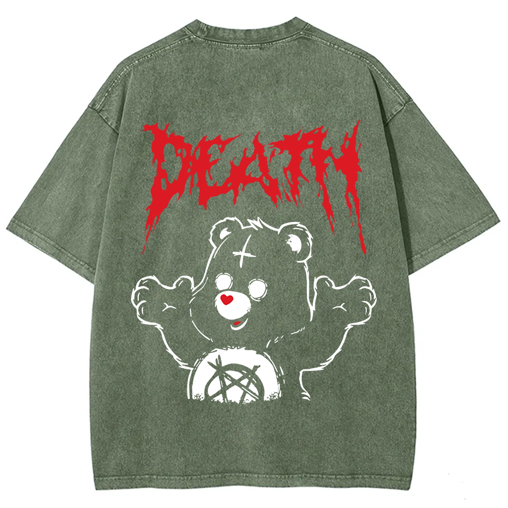 Unisex Vintage  Death Bear Care Bear TV Series  t-Shirt
