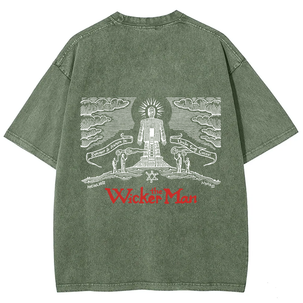 Unisex Vintage The Wicker Man Movie t-Shirt