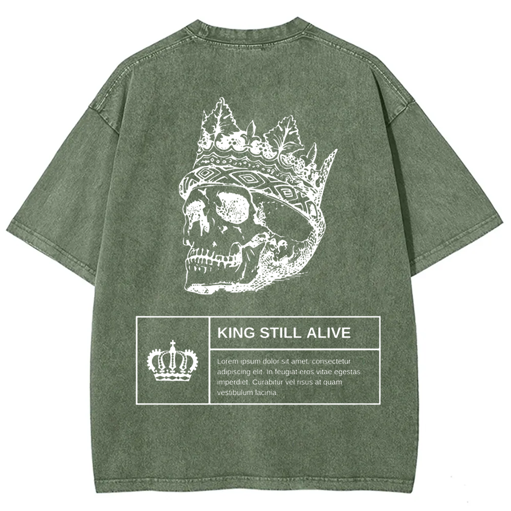 Unisex Vintage Horror Themed Skull Head t-Shirt