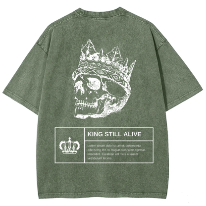 Unisex Vintage Horror Themed Skull Head t-Shirt