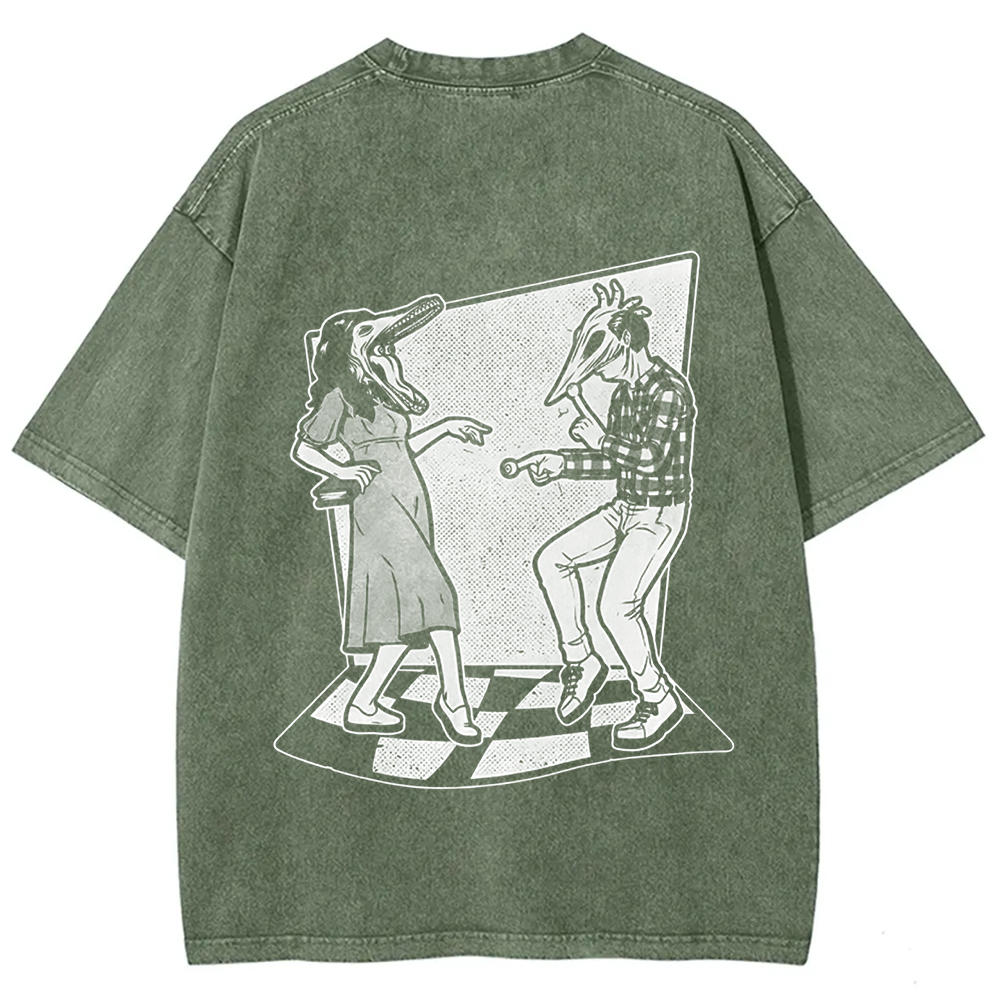 Unisex Vintage Ghost Couple Dance Beetlejuice  t-Shirt
