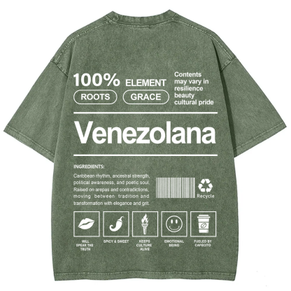 Venezolana Unisex Fit  Washed T-Shirt