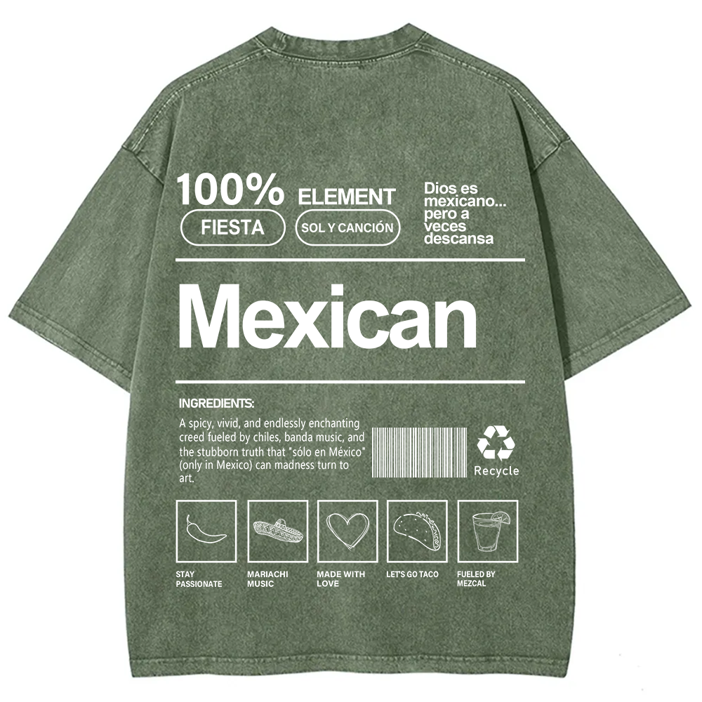 Mexican Unisex Fit  Washed T-Shirt
