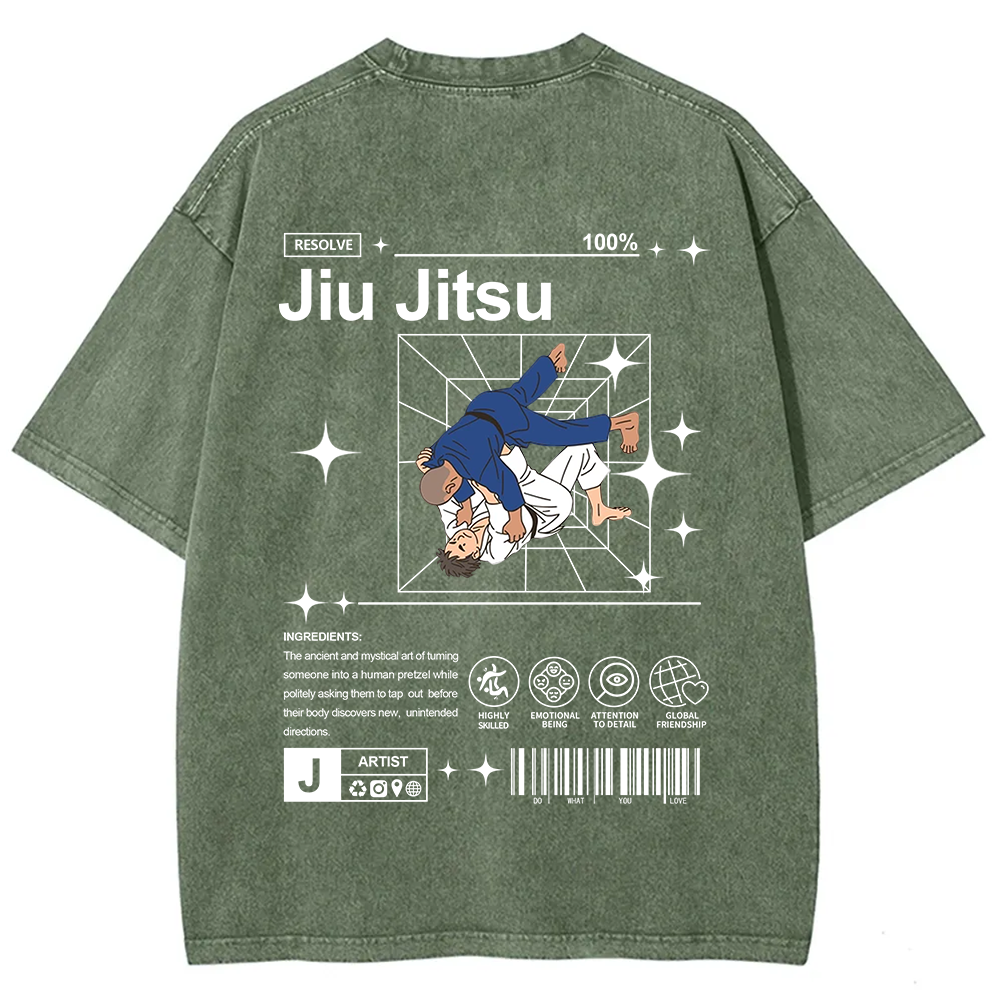 Jiu Jitsu Unisex Fit Washed T-Shirt