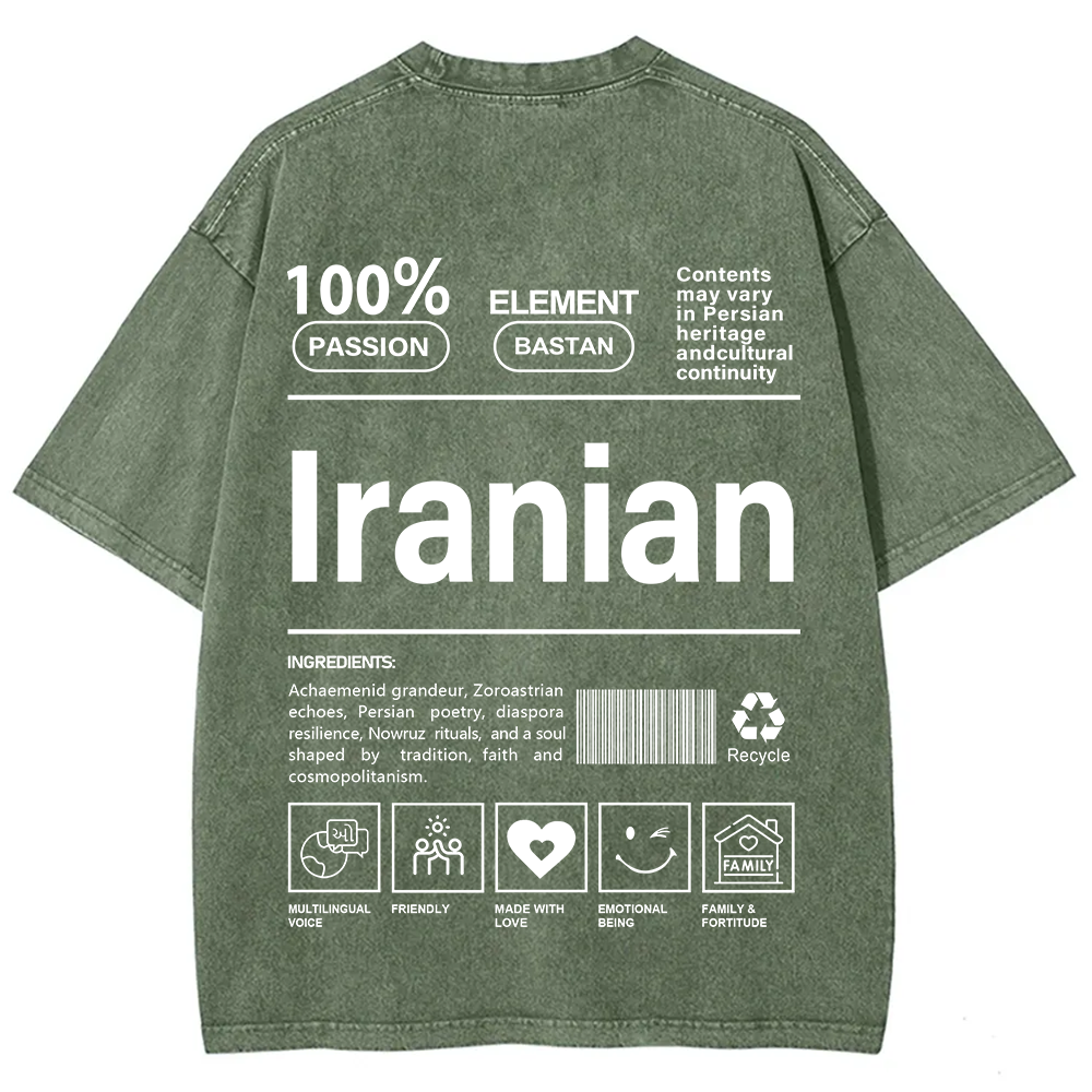 Iranian Unisex Fit  Washed T-Shirt