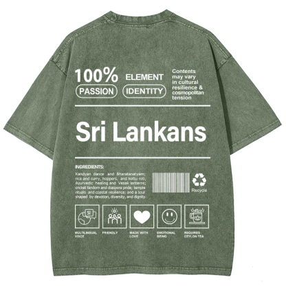 Sri Lankans Unisex Fit  Washed T-Shirt