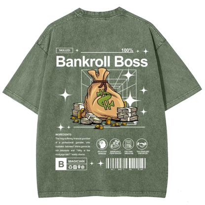 Bankroll Boss Unisex Fit Washed T-Shirt