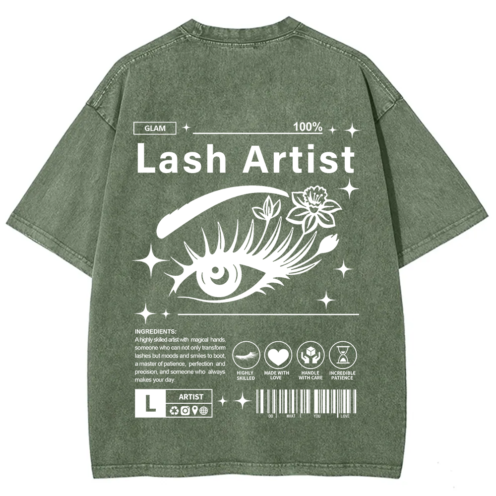 Lash Artist Unisex Fit Washed T-Shirt