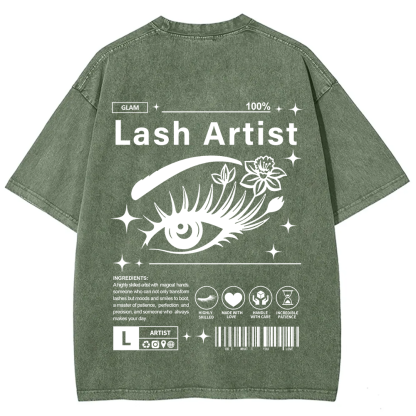 Lash Artist Unisex Fit Washed T-Shirt