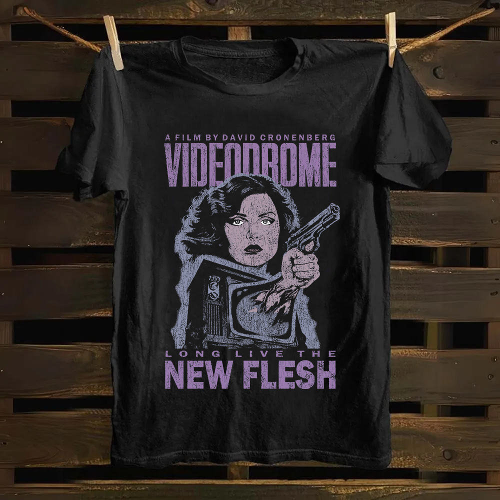 Unisex Vintage Videodrome cotton T-Shirt