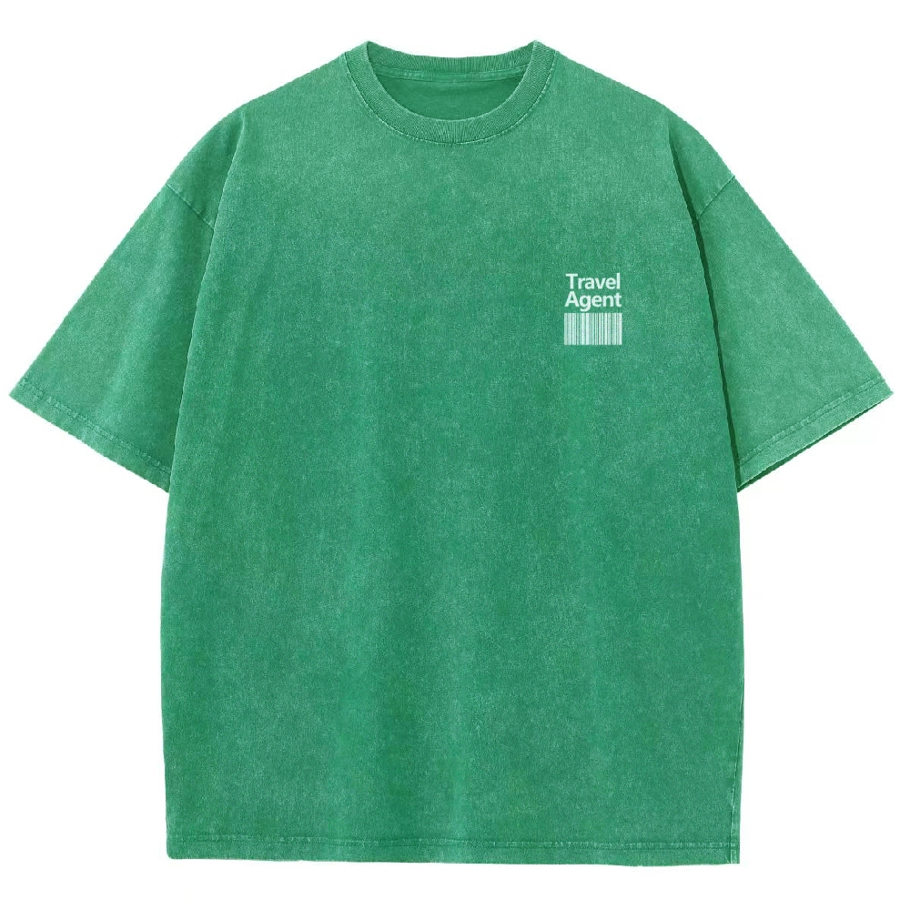Travel Agent Unisex Fit Washed T-Shirt