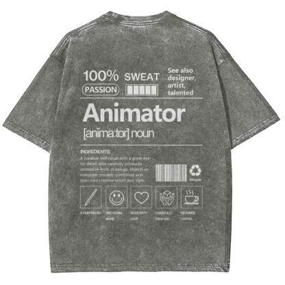 Animator Unisex Fit Washed T-Shirt