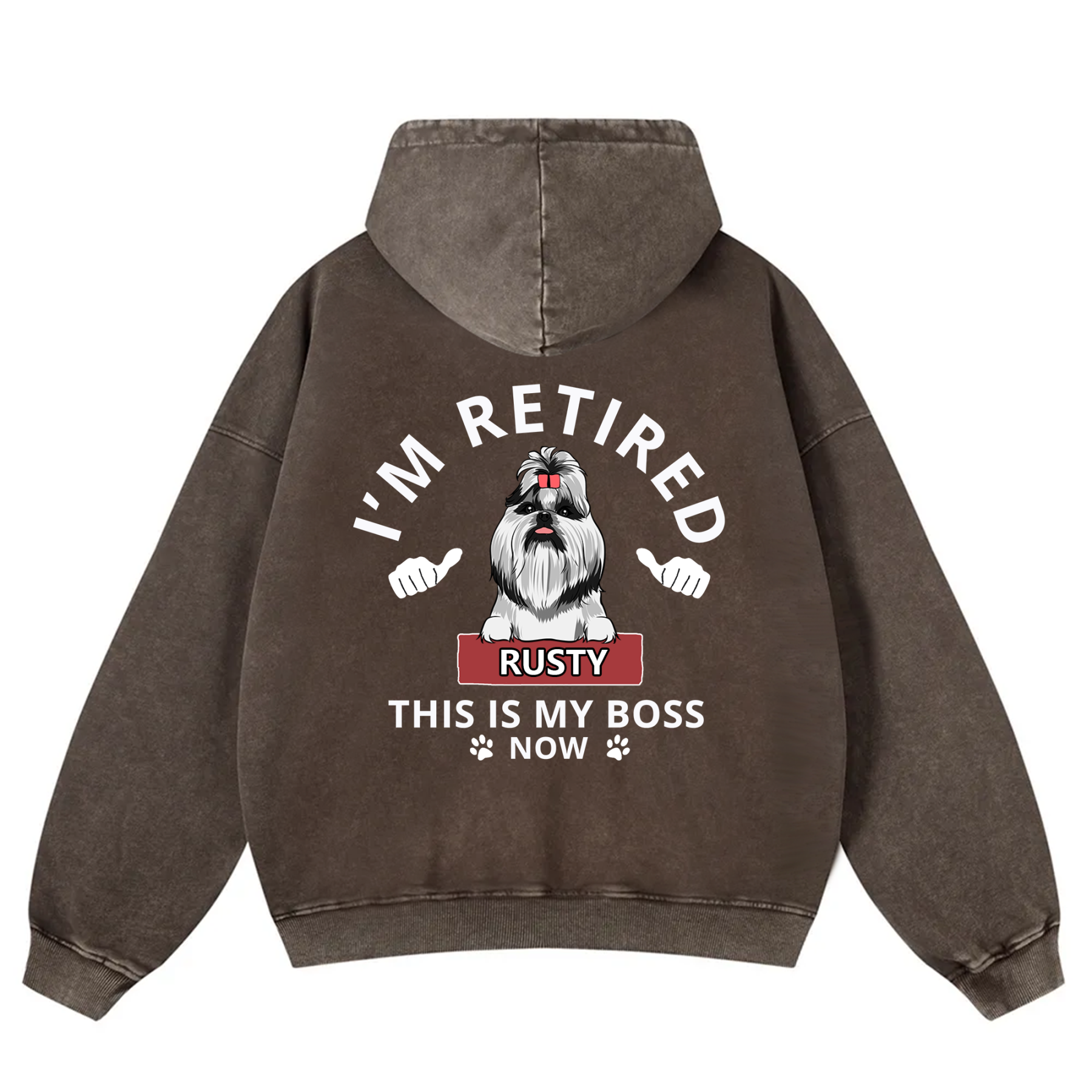 This Is My Boss - Personalized Custom Unisex Washed Hoodie