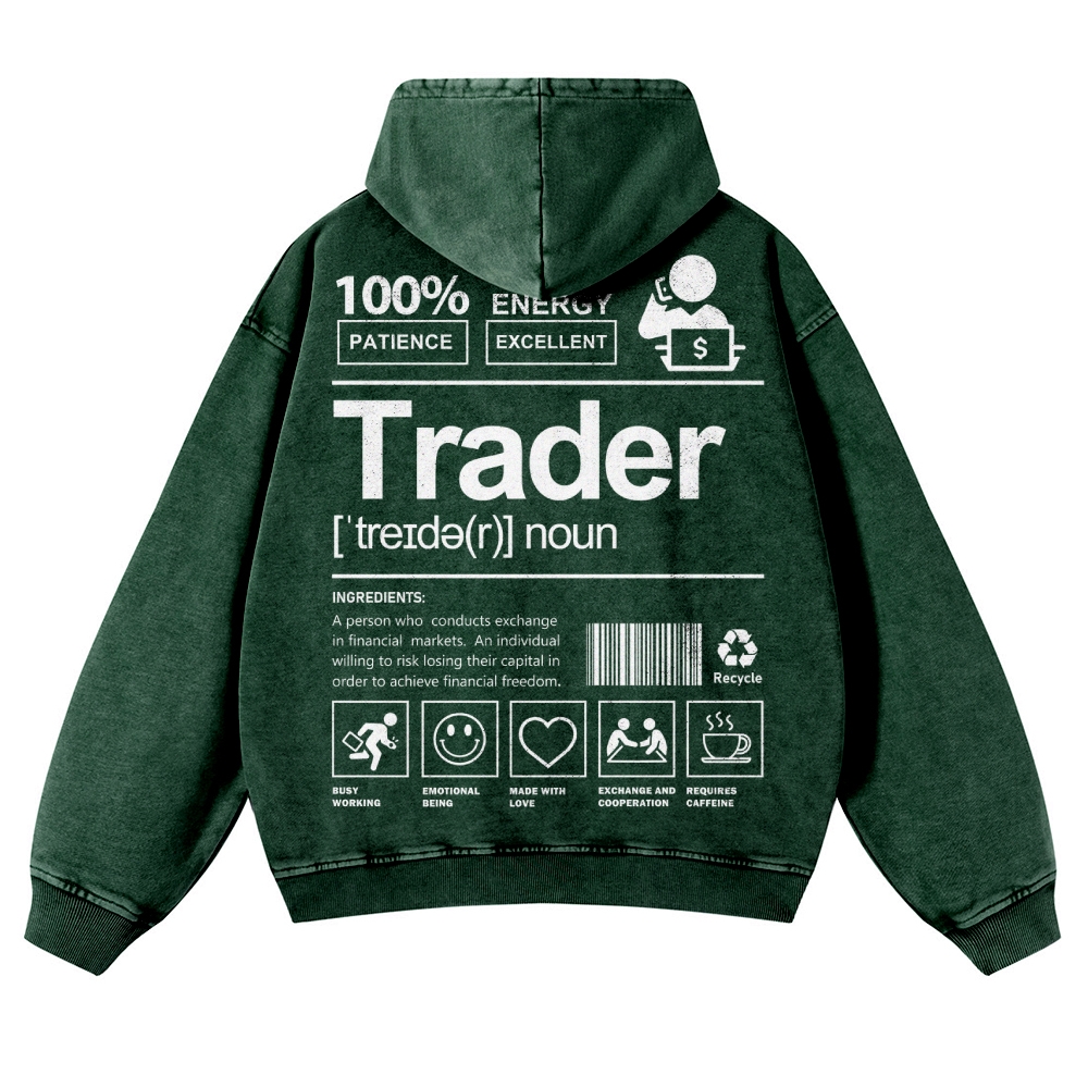 Trader Casual Washed Hoodie