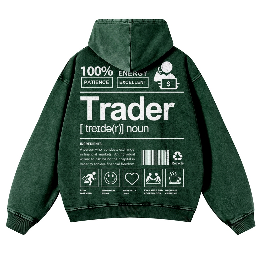 Trader Casual Washed Hoodie