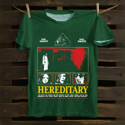 Unisex Vintage Hereditary Horror Movie  Cotton T-Shirt
