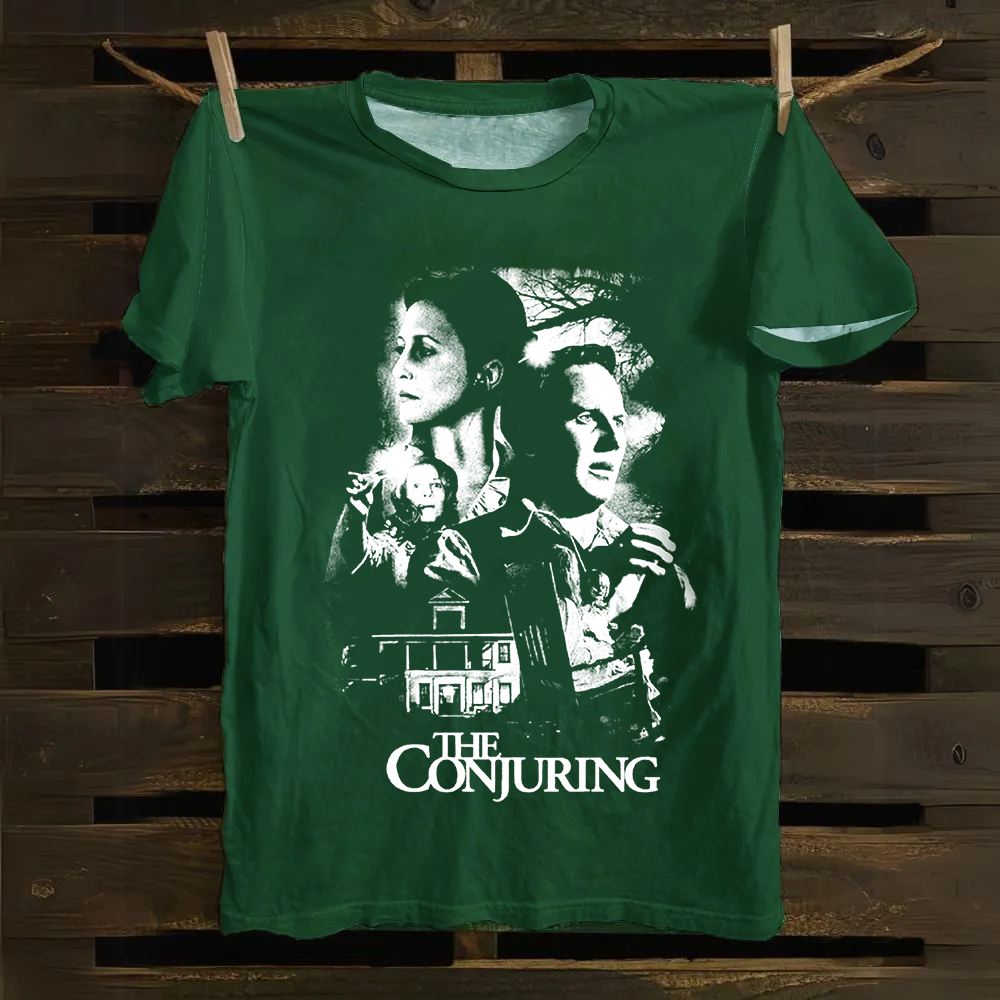 Unisex Vintage The Conjuring Horror Movie Cotton T-Shirt