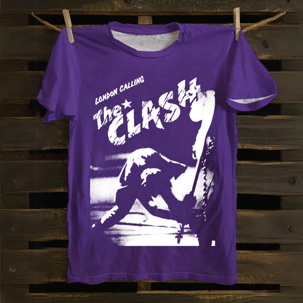 Vintage The Clash Punk Band  cotton T-Shirt