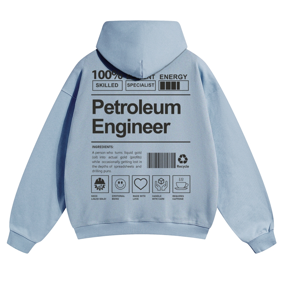 Petroleum Engineer Solid Color Hoodie